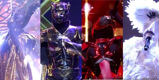 หน้ากากอีกาเผือก หน้ากากแมงมุม หน้ากากเสือจากัวร์ หน้ากากหงส์ดำ พบกันในรอบ Semi Final Group B - The Mask Singer Thailand 2 เดอะแมสซิงเกอร์ 11 พฤษภาคม 2560