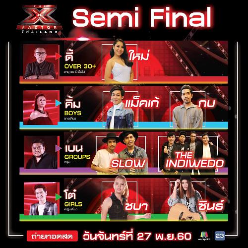 The X Factor Thailand 27 พ.ย. 60 Semi Final Week 1